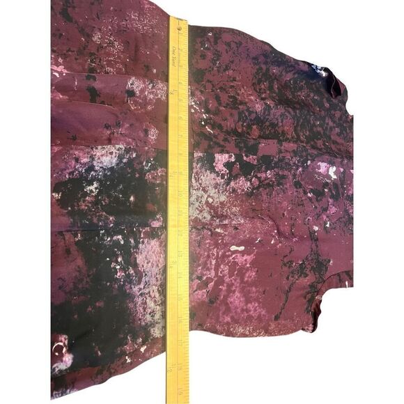 Rag & Bone Leonard Silk Purple Galaxy Print Dress woman’s 10 career office - Picture 6 of 8